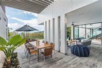 Open plan dining and living area